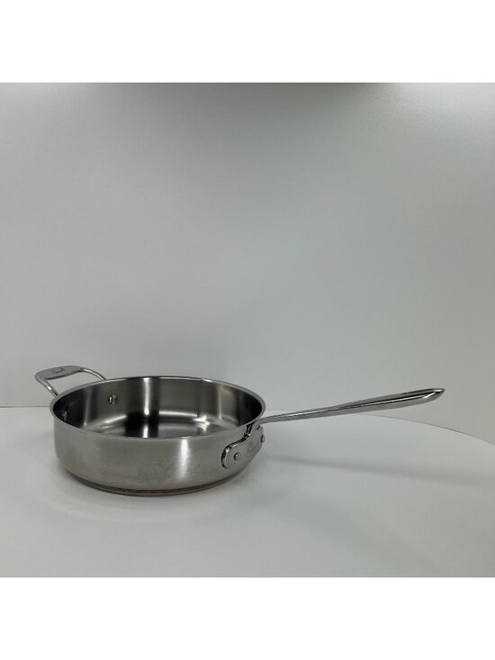 Emeril's Other - Emeril 3qt Sauté Pan Stainless Steel Copper Band Skillet Helper Handle 10.5 Inch